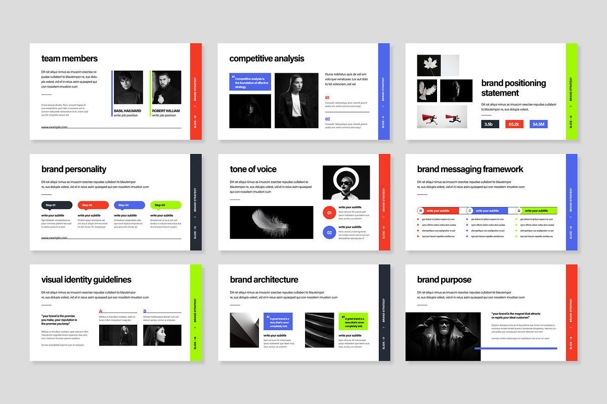 Brand Strategy Presentation Layout, a Presentation Template by MightyDesign (Photo 4 of 8)