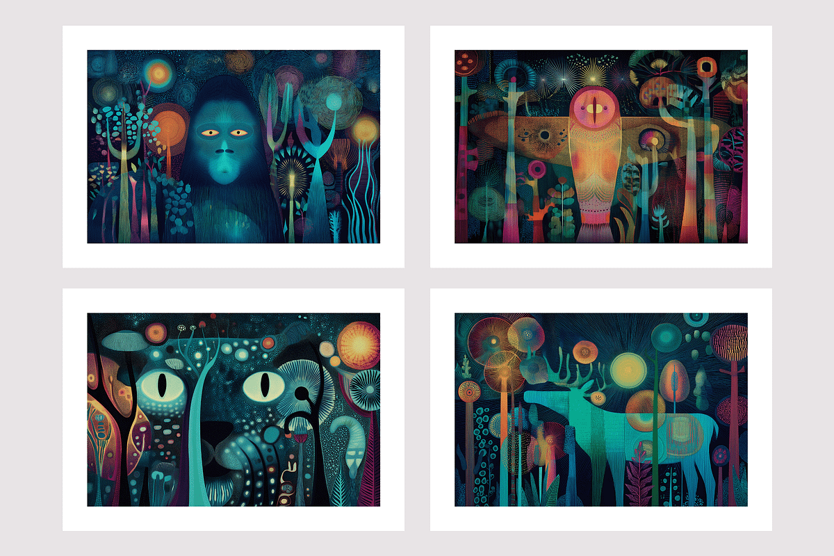 Enod. Enchanted Forest Animal Spirit, an Animal Illustration by milatovar (Photo 2 of 19)