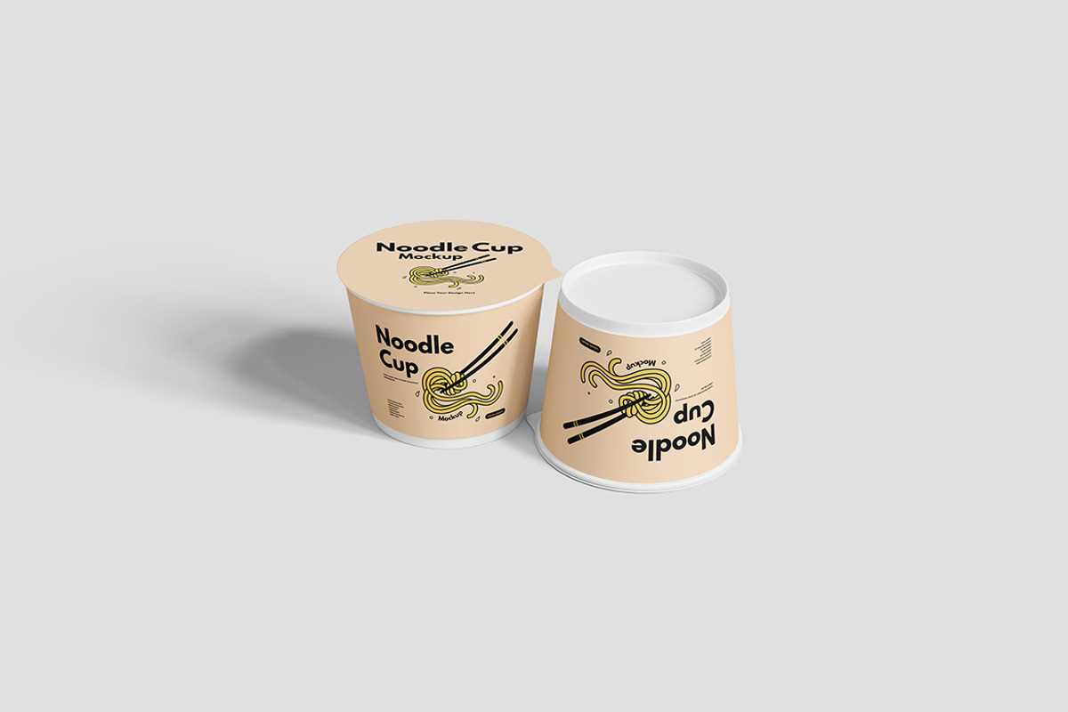 Noodle Cup Mockup For Branding, a Packaging Mockup by bimockup (Photo 4 of 6)