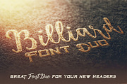 Billiard Font Duo, a Script Font by Deeezy (Thumbnail 4 of 7)