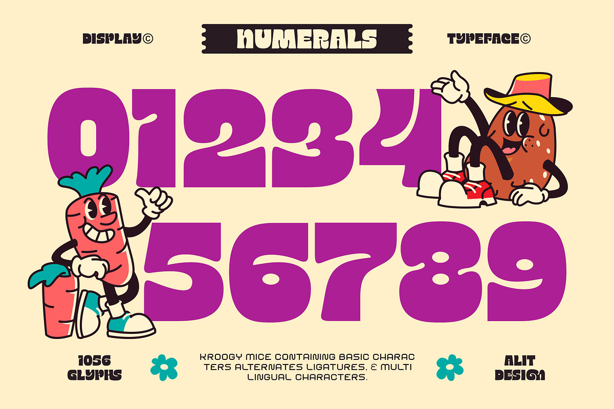 Kroogy Mice Typeface, a Sans Serif Font by alit design (Photo 4 of 21)