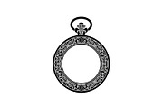 Vintage Pocket Watch SVG Bundle, an Illustration by yasushie (Thumbnail 17 of 31)