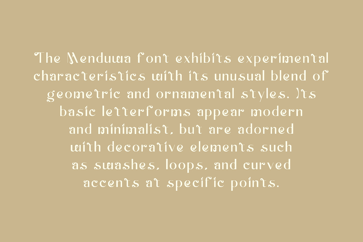 Menduwa - Sans Serif Vintage, a Sans Serif Font by Boril Std (Photo 2 of 12)
