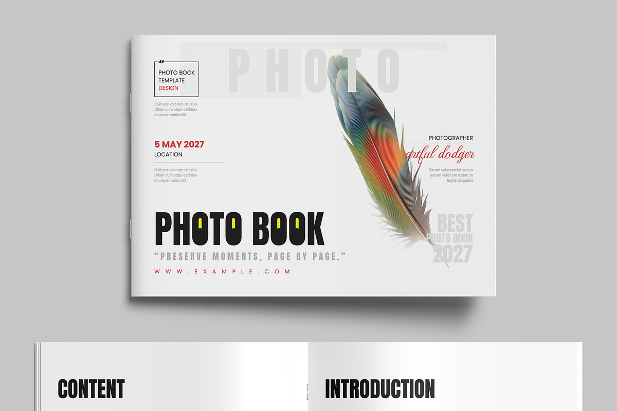 Photo Book for Photography Portfolio, a Brochure Template by MightyDesign (Photo 2 of 8)