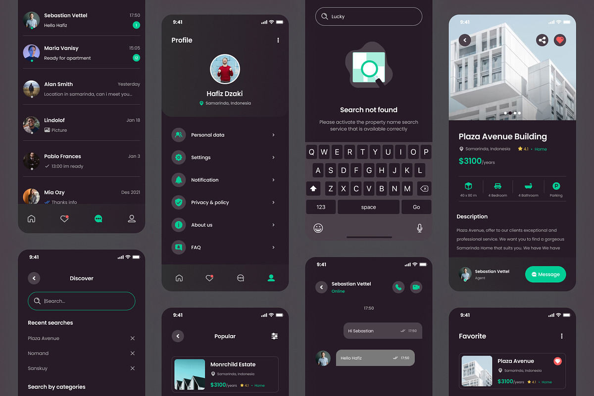 Estatio UI Kit, a Templates & Theme by Kawalan Studio (Photo 4 of 6)