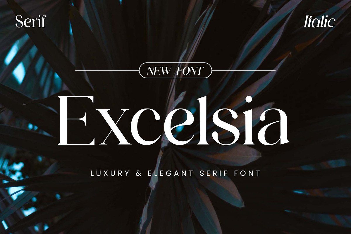 Excelsia Luxury Elegant Serif Font, a Serif Font by UICreative (Photo 1 of 13)