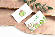 Watercolor Cactus Clipart, an Object Graphic by SvetaArtStore (Thumbnail 2 of 6)