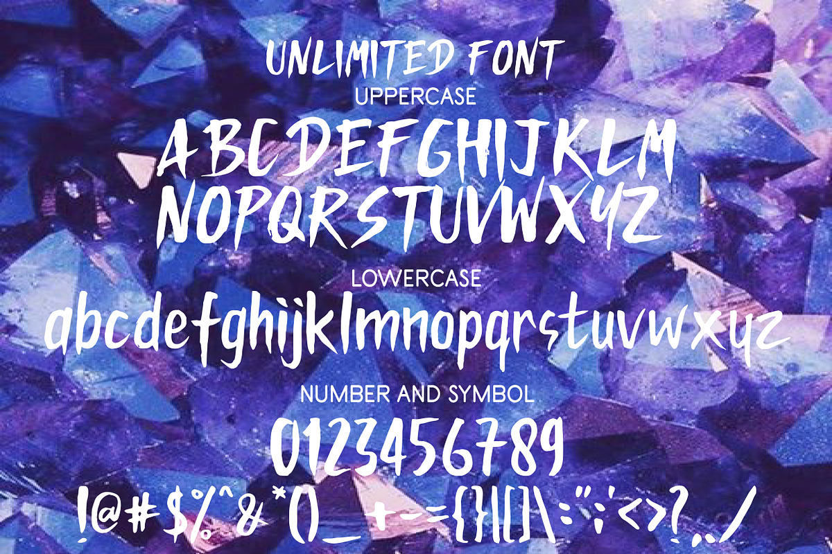 Unlimited Font preview 3