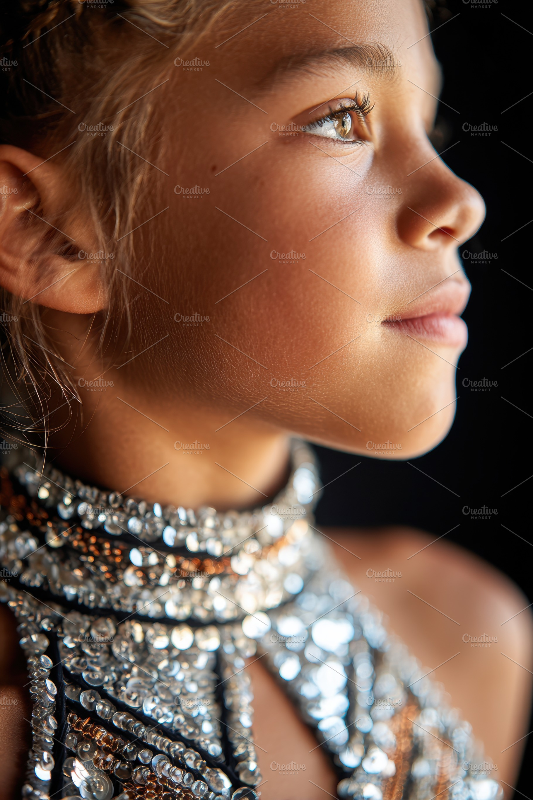Young girl in glamorous fashion dress, a Sports & Recreation Photo by AlyaAnd