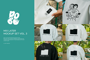 Mix Later Mockup Set - Vol 3, a Shirt Mockup by DOBE Studio