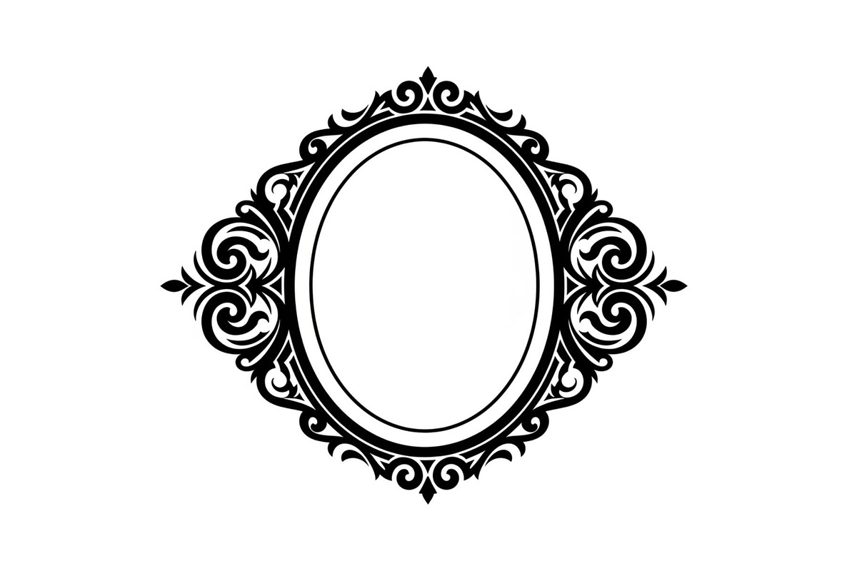Vintage Oval Frame Vector Bundle, an Illustration by musafir_fashion (Photo 11 of 31)