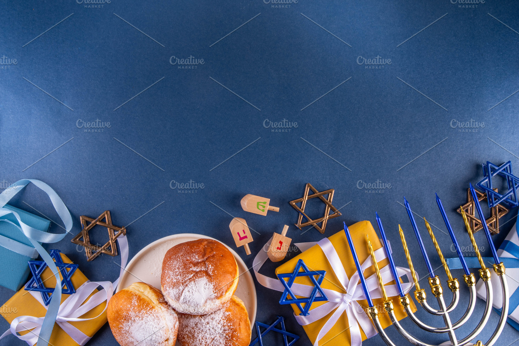 Happy Hanukkah greeting card background, a Holiday Photo by Rimma