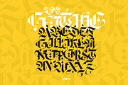 Gothic modern ABC letters, a Blackletter Font by GeekClick (Thumbnail 14 of 15)