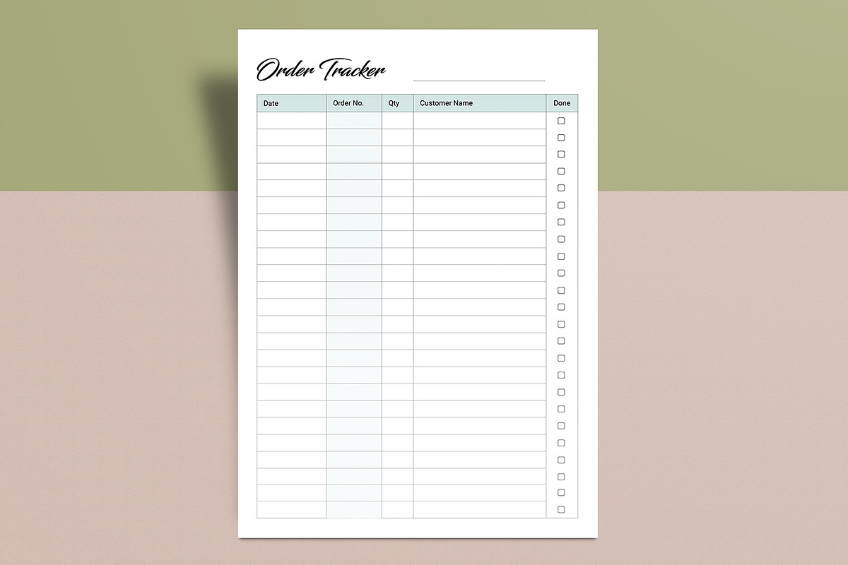 Order Form V02, a Stationery Template by retrographix