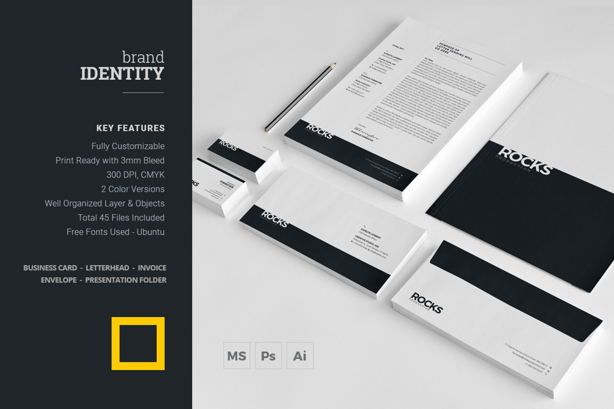 Brand Identity, a Stationery Template by DesignJanala (Photo 1 of 10)