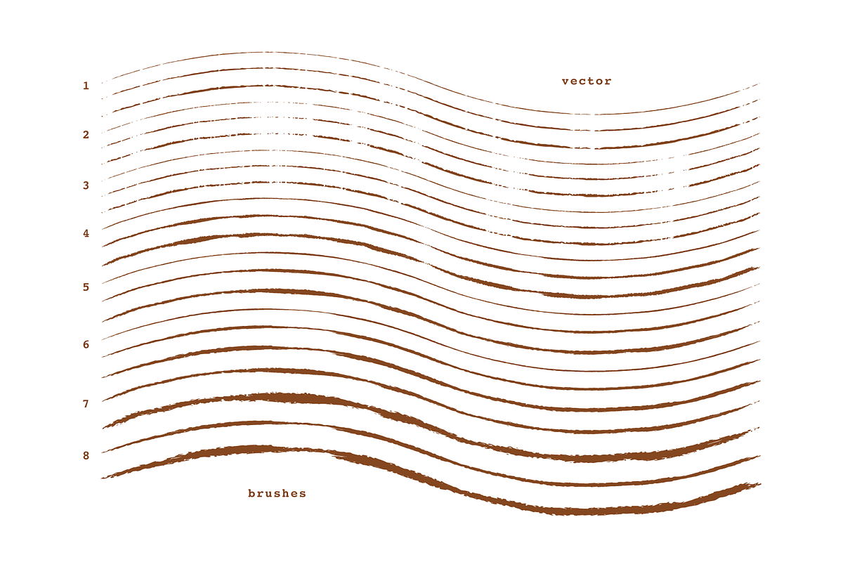 Broken Stick - Vector Brush Set preview 2