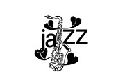 Saxophone Music Love Vector Bundle, an Illustration by Designs_River (Thumbnail 40 of 51)