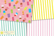 Ice Pop Paper Pack, a Texture Graphic by Paper Day Printables (Thumbnail 3 of 4)