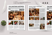Christmas Family Newsletter, a Brochure Template by ROJI CREATOR (Thumbnail 1 of 7)