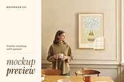 20 Frame Mockups with Person, a Household Mockup by Brandear Design (Thumbnail 4 of 13)