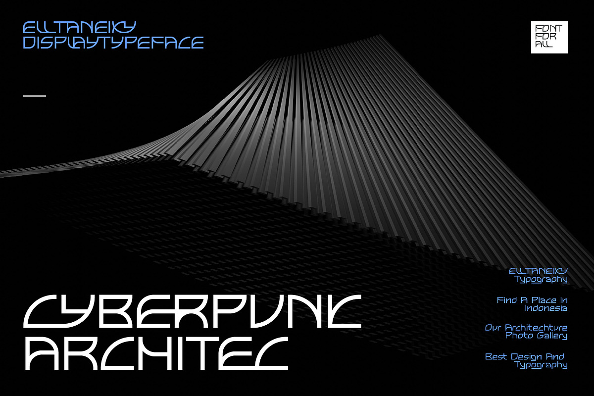 Elltaneixy – Futuristic Sci-Fi Font, a Font by Erifqizefont (Photo 14 of 15)