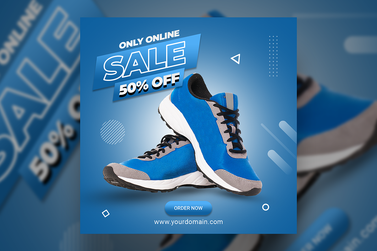 Shoes Store Social Media Banner, a Social Media Template by Smashing_Studio