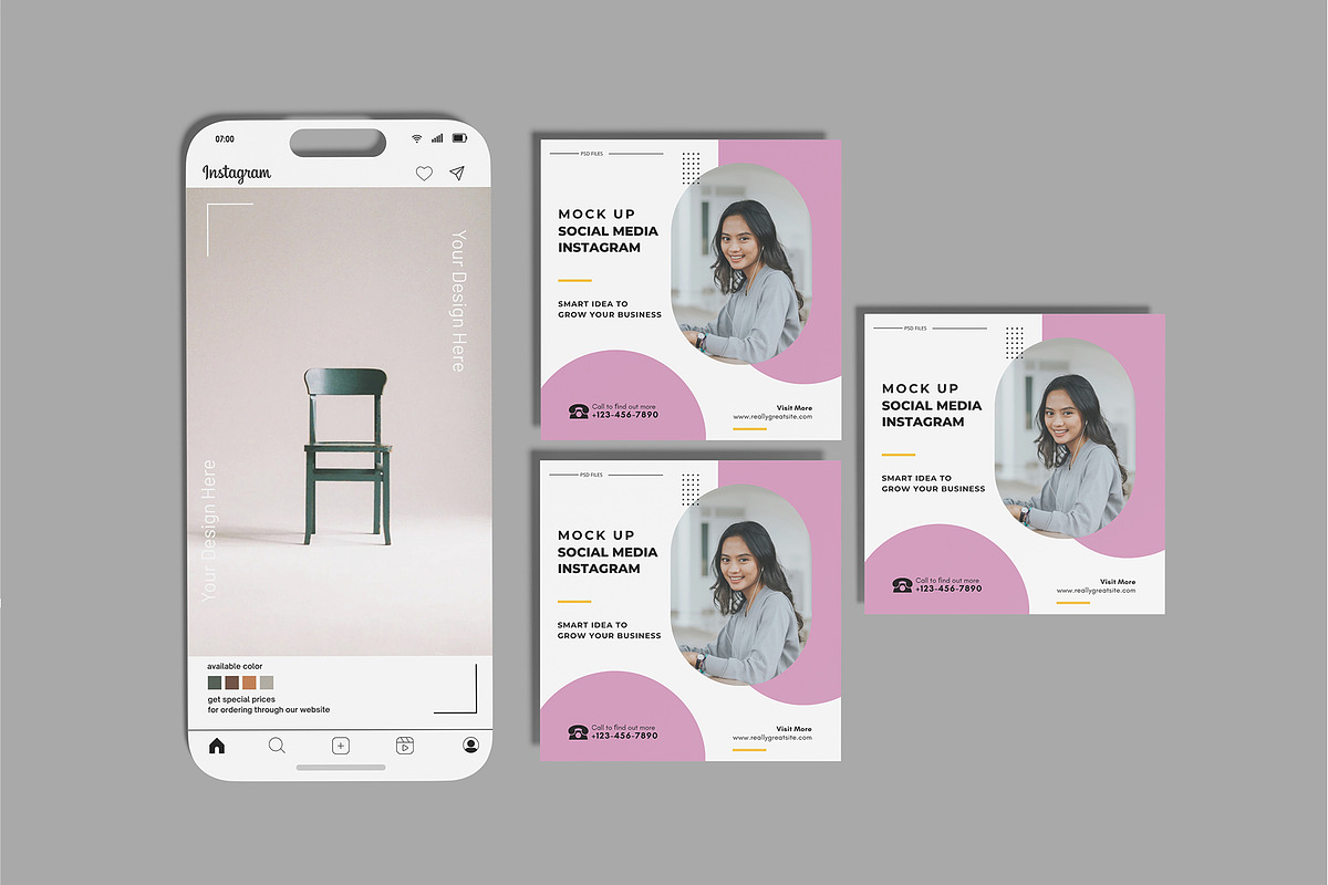 Mobile Social Media Post Mockup, a Social Media Template by rizalamora (Photo 9 of 11)