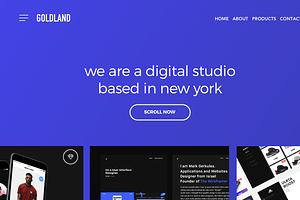 Goldland Pages Web Slides Designs