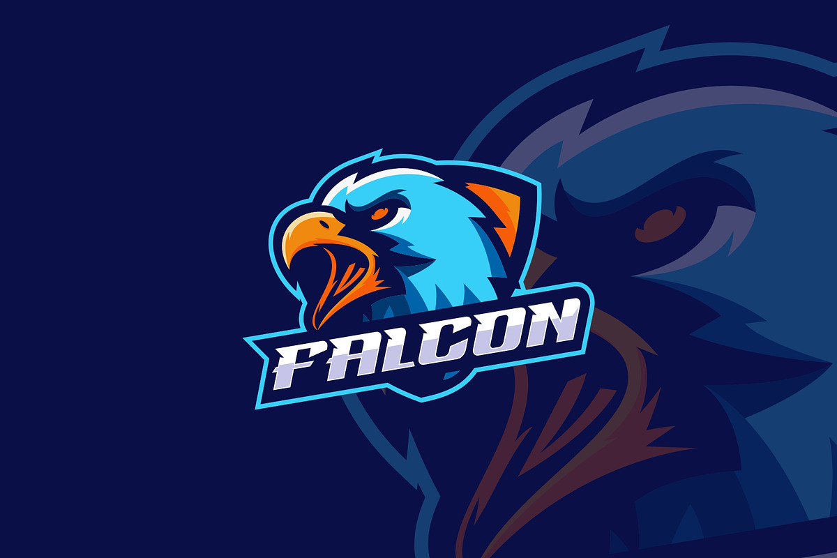 Falcon Mascot Style., a Branding & Logo Template by ModalTampang