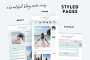 Travel Blog Wordpress Theme Blue, a WordPress Template by Design Pixie (Thumbnail 4 of 9)