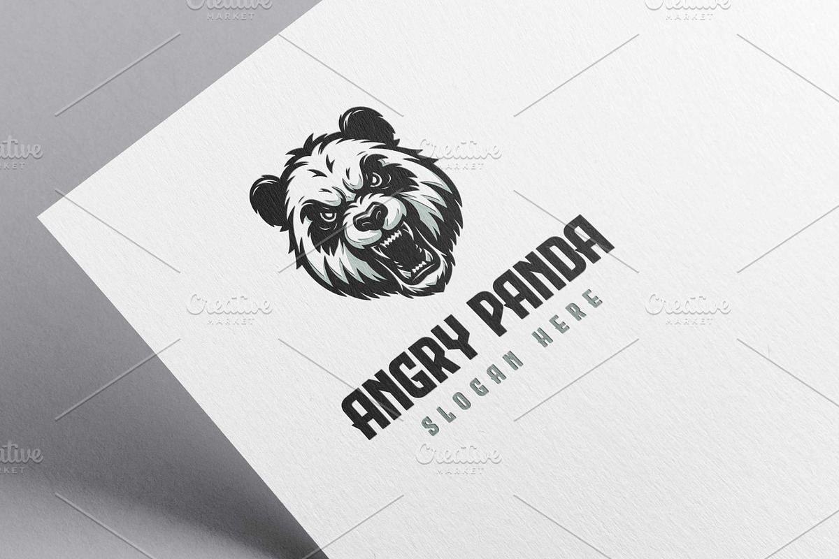 Angry Panda Logo, a Branding & Logo Template by Pixes (Photo 2 of 2)