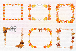 Coquette Fall Autumn Halloween Frame, an Illustration by CreationArt