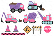 Crayon Box Girl Construction Trucks, an Illustration by Amanda Ilkov (Thumbnail 2 of 2)