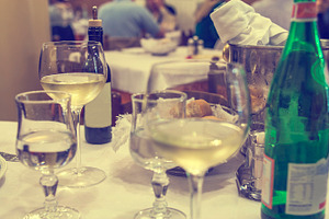 After dinner in Italy
