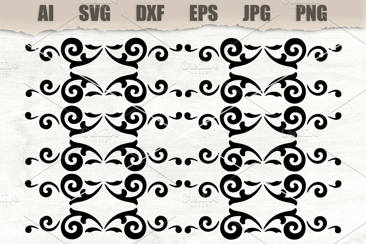 Stencil Pattern, a Decorative Illustration by MARYCRAFTIRIA
