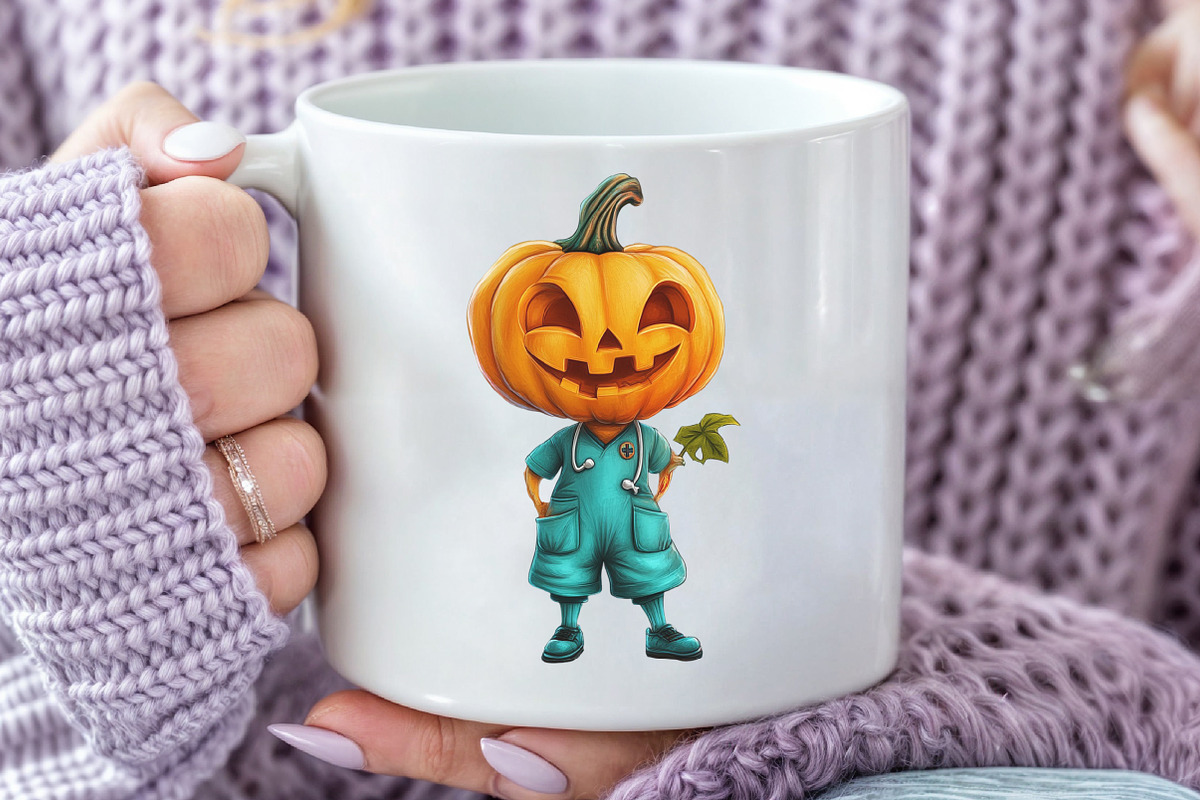 Halloween Nurse PNG Sublimation, an Illustration by CraftArtStudio (Photo 5 of 6)