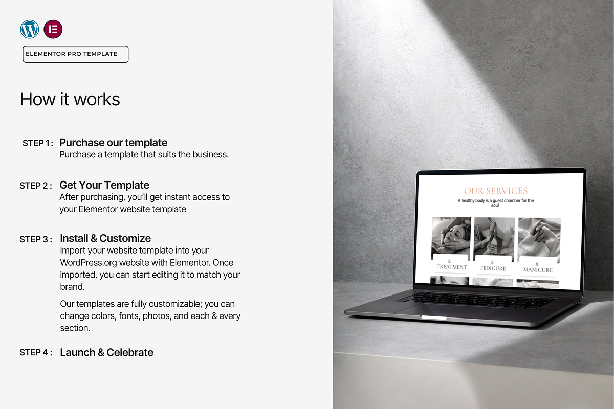 Spa & Beauty WordPress Template, a WordPress Template by Web Template Market (Photo 5 of 9)