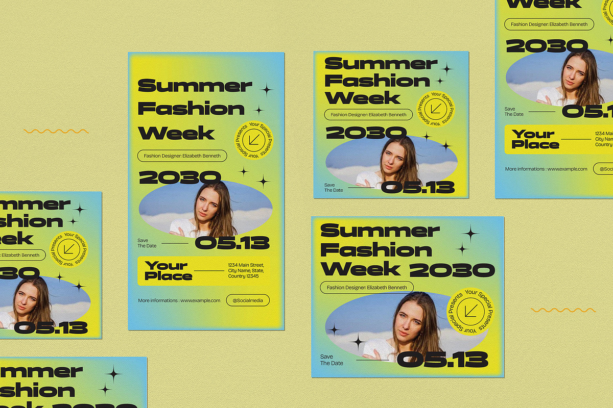 Minimalist Summer Fashion Week Flye, a Flyer Template by graphicook (Photo 4 of 4)