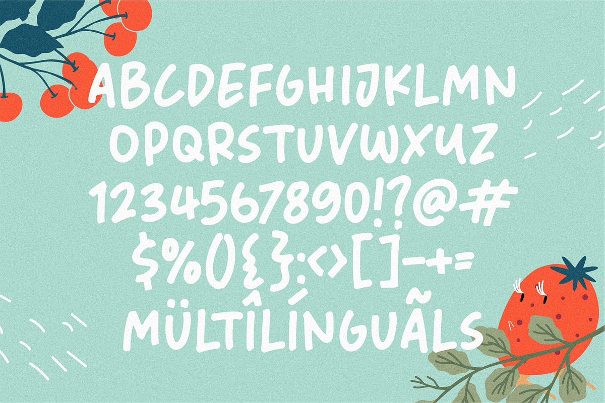 Wild Berries Handwritten Font, a Handwritten Font by Balpirick Studio (Photo 6 of 6)