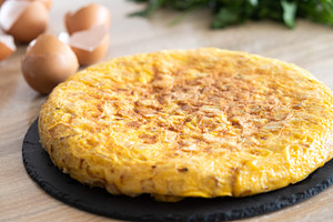 Traditional Spanish potato omelette, a Food & Drink Photo by etorres69
