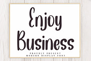 Enjoy Business, a Handwritten Font by InermediaSTUDIO (Thumbnail 1 of 7)