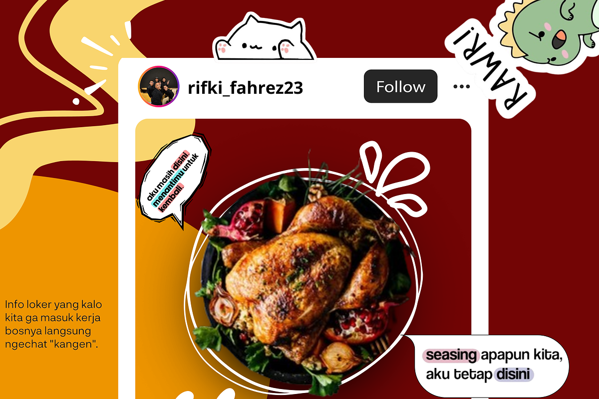 Canva templates suitable for food, a Social Media Template by RifkiFahrezi