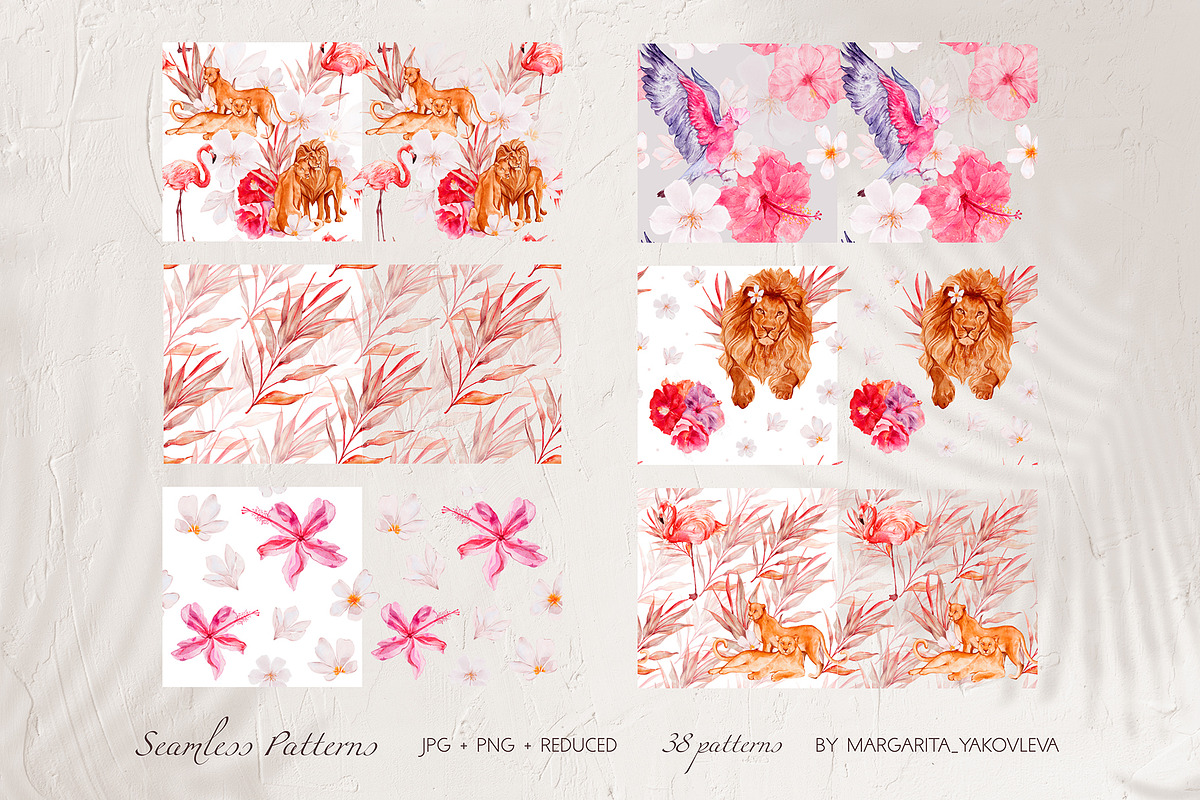 Tropical Collection Watercolor, a Decorative Illustration by Yakovleva Margarita (Photo 17 of 20)