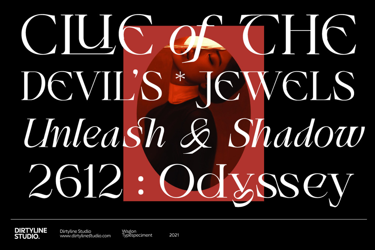 Wagon Display Serif+Italic, a Serif Font by Dirtyline Studio (Photo 5 of 20)