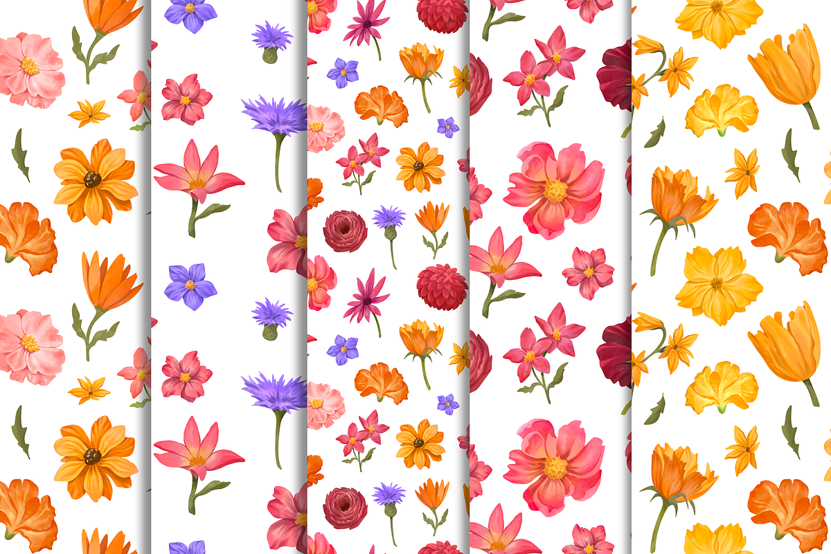 Watercolor Floral Collection, a Decorative Illustration by Moon House Shop (Photo 4 of 6)