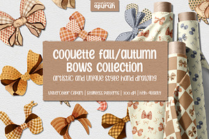 Coquette Fall Autumn Bows Collection