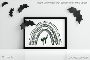 Halloween Frame Mockup Bundle 10