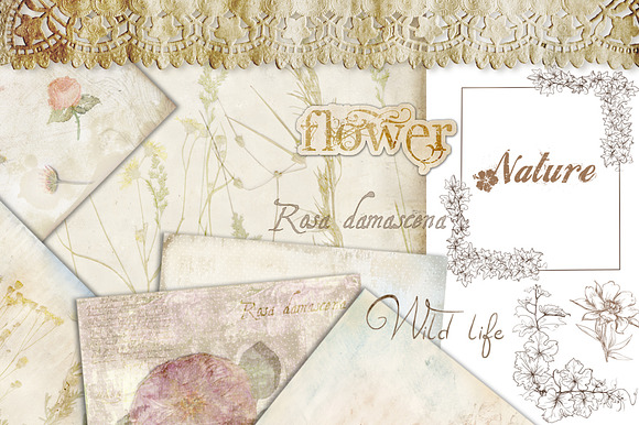 Nature Vintage Flower Set preview 4