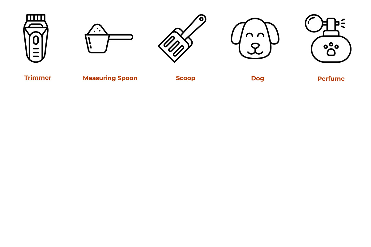 Pet Care Icon Pack, an Outline Icon by Tekuni (Photo 5 of 10)