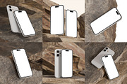 iPhone 16 Mockup with Rock – 6 PSD, an iPhone Mockup by Muhazdinata (Thumbnail 8 of 8)
